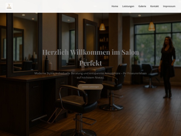 Onepager Beispiel: Friseur