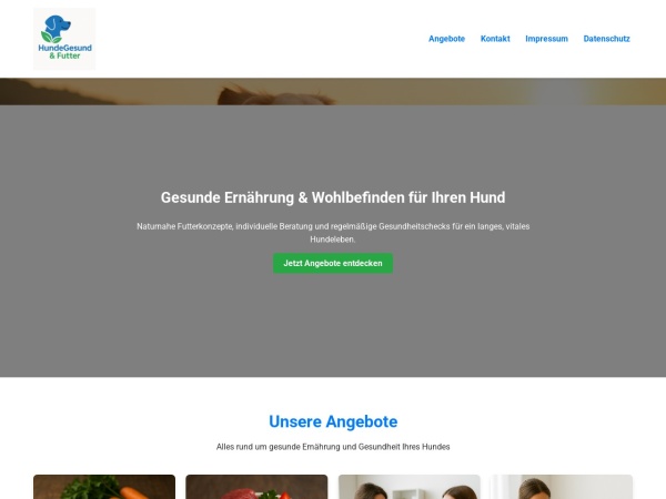 Onepager Beispiel: Hunde Gesundheit