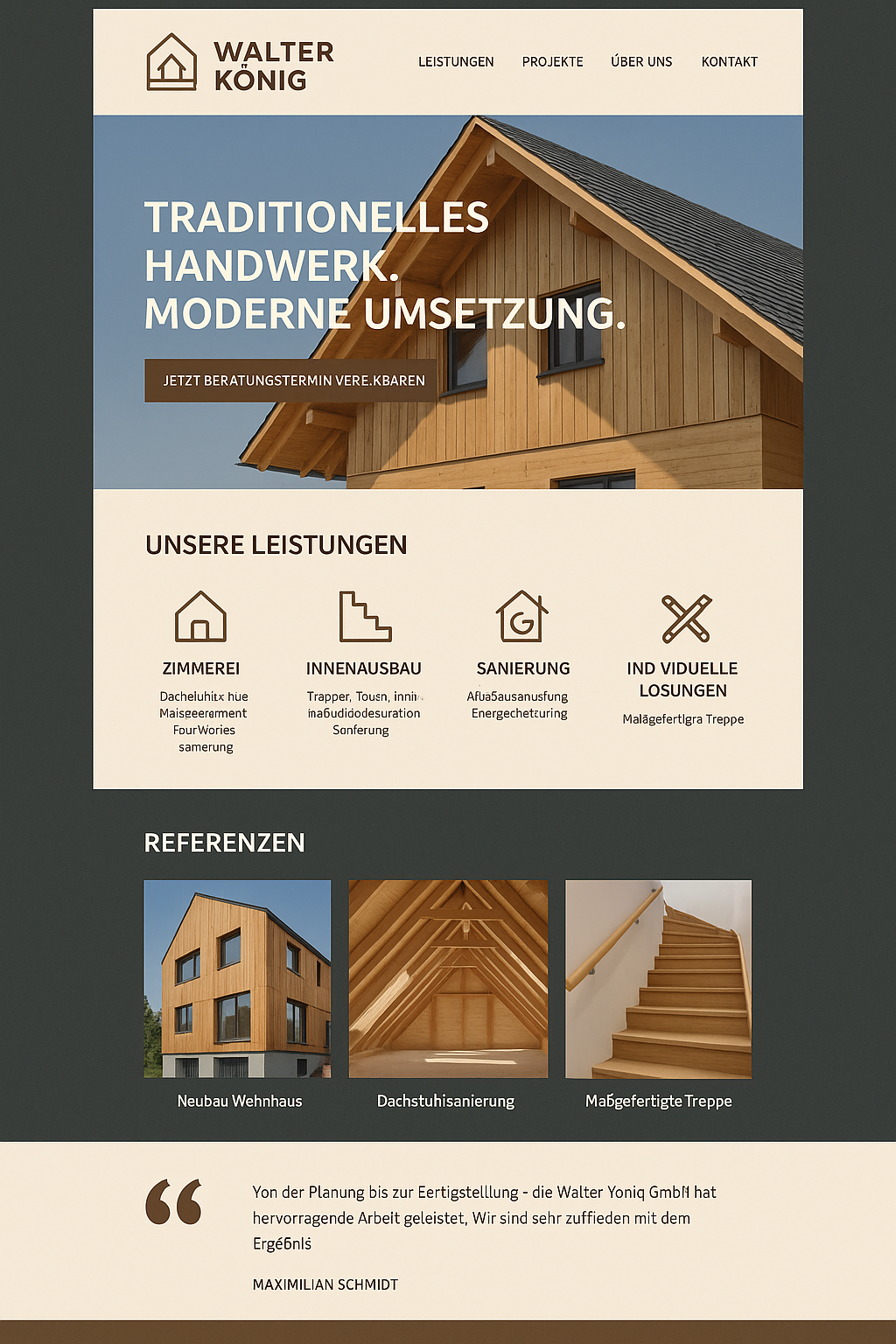 Walter König Website